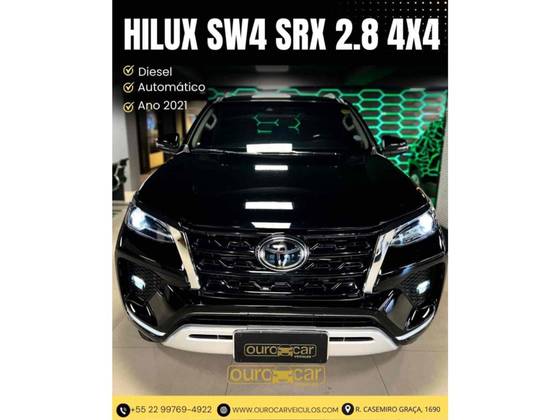 TOYOTA HILUX SW4 2.8 D-4D TURBO DIESEL SRX 7L 4X4 AUTOMÁTICO TOYOTA HILUX SW4 2.8 D-4D TURBO DIESEL SRX 7L 4X4 AUTOMÁTICO